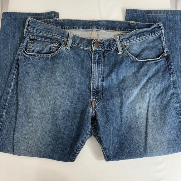 Polo Ralph Lauren Mens 018‎ Slim Straight Jeans 38x30 (38x27) Distressed Denim - Picture 5 of 10